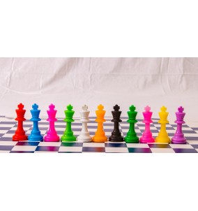 Chess Coloured 1/2 Pieces Sets