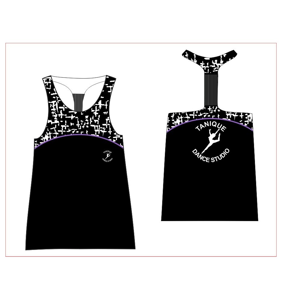 Tanique Dance Studio Elastic Back Vest